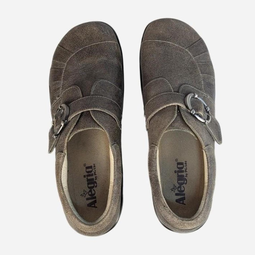 Alegria Khloe Drifted Buckle Comfort Clog Leather EU 40 US 9.5-10 - Picture 5 of 9